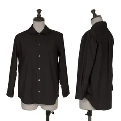 トリココムデギャルソンtricot COMME des GARCONS コットンラウンドカラーシャツ 黒M