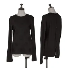 tricot COMMEdesGARCONS(トリココムデギャルソン) 長袖カットソー サイズS レディース - 黒 クルーネック tricot COMME des GARCONS (トリコ コムデギャルソン) 古着通販