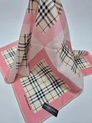 【新品】BURBERRY レディースハンカチ大判サイズ ミニスカーフ おひざ掛け