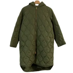 良品 Emma Taylor エマテイラー 美シルエット3WAYキルティングフードコート EM202110058R4 サイズ36 カーキ  レディース 古着 中古 USED