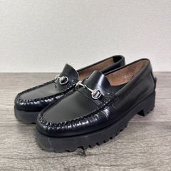 GUCCI ホースビットローファー 本革 コマンドソール 黒 銀色 23cm
