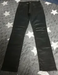 (限定モデル) Nudie Jeans(ヌーディージーンズ) タイト ロング ジョーン バックトゥブラック コーティングデニム パンツ (29x32)