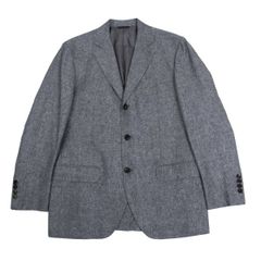 美品　De Petrillo　ヘリンボーン地　テーラードジャケット　50サイズ 美品 De Petrillo ヘリンボーン地 テーラードジャケット 50サイズ
