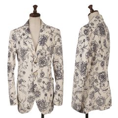 ETRO エトロ ボタニカル 花柄 ジャカード ジャケット 44 美品 伊製