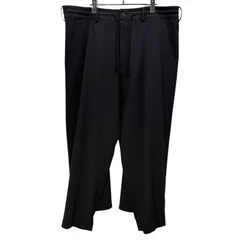 S'YTE Yohji Yamamoto ポリエステルレーヨンギャバジンフレアシームカラスパンツ 名作 Archive ヨウジヤマモト Pour Hommeのサムネイル