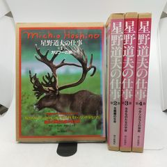 【全巻セット】星野道夫の仕事 全4巻セット 朝日新聞社 カリブーの旅 北極圏の生命 生きものたちの宇宙 ワタリガラスの神話 Hoshino Michio 2602Sth22