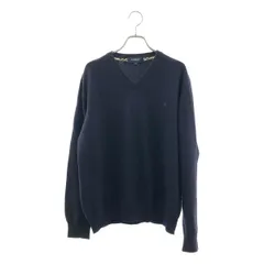 BURBERRY LONDON / バーバリーロンドン | ワンポイントロゴ ニット セーター | L | ダークネイビー | レディース