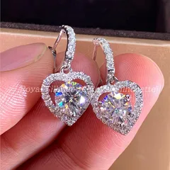 ピアス シルバーカラー 銀色 フェイクストーン ジルコニア風 ジルコン風 ハート 前撮り プリンセス 可愛い コスプレ フェミニン 結婚式 花嫁 二次会 ガーリー パーティー ウェディング お呼ばれ 食事会 ディナー 演奏会