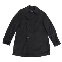 コムデギャルソン オムCOMME des GARCONS HOMME コットンハーフトレンチコート チャコールS