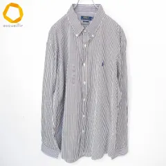 ポロラルフローレン POLO RALPH LAUREN 長袖シャツ ストライプ ボタンダウン ポロ刺繍 メンズ [a993370]