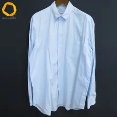 #a アルマーニコレツォーニ ARMANI COLLEZIONI シャツ 43/17 水色 長袖 綿 ワイシャツ ボタンダウン 大きいサイズ メンズ [994281] k01のサムネイル