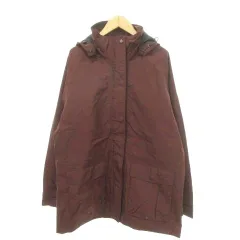 janeriver マウンテンパーカー ゴアテックス ナイロン 無地 薄手 Lサイズ 赤紫 ORG