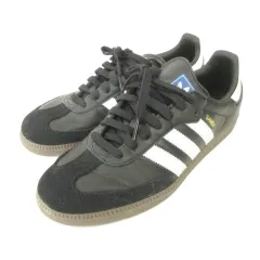 アディダス adidas B75807 SAMBA サンバ スニーカー ローカット 靴 26.5cm 黒 ブラック