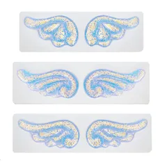 羽 シリコンモールド 3個セット 天使 翼形 羽根 UVレジン エポキシ樹脂 レジン モールド DIY 手作り アクセサリー キーホルダー ネックレス 装飾 再利用可能 (H)