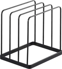 約W19.5XD16XH19.5cm タワー ブラック tower トレー立て トレースタンド お盆立て 引出し 山崎実業(Yamazaki) 仕切り 5053