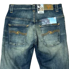 未使用 NUDIE JEANS THIN FINN NJ3417 made in ITALY スリム テーパードデニム サイズW30 メンズM ヌーディージーンズ