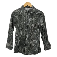 ETRO(エトロ) 長袖シャツブラウス サイズ44 L レディース - 黒×グレー×白 ペイズリー柄