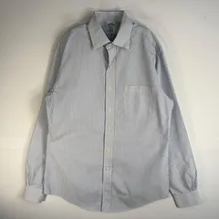 古着 ブルックスブラザーズ Brooks Brothers 長袖シャツ 胸ポケ カラーステイ M  ブルー系 ストライプ メンズ