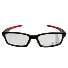 美品 OAKLEY オークリー CROSSLINK デモレンズ メガネ アイウェア OX8118-0456 ブラック×レッド メンズ 古着 中古 USED