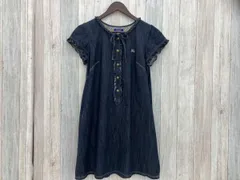 BURBERRY BLUE LABEL／バーバリー・ブルーレーベル／半袖ワンピース／38／レディース／デニム／インディゴ／E1J67-505-29