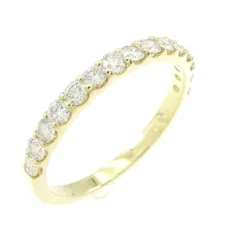 【新品】K18YG ハーフエタニティ ダイヤモンド リング 0.50CT