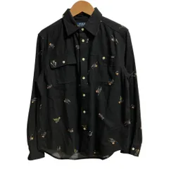 良品 POLO RALPH LAUREN ポロラルフローレン ポロベアプリント ロングスリーブシャツ サイズ160 ブラック キッズ 古着 中古 USED