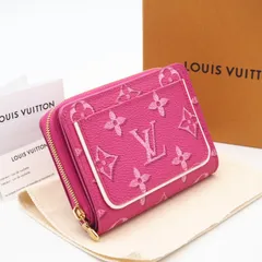 ★3日以内返品可★ 未使用 LOUIS VUITTON ルイ・ヴィトン モノグラム ポルトフォイユ ルー フューシャ M81472 二つ折り財布 ピンク ホワイト コーティングキャンバス レザー レディース
