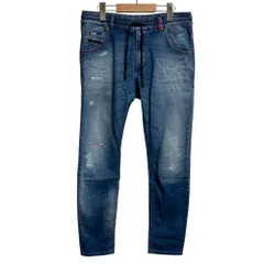 美品 DIESEL ディーゼル KRAILEY-NE ジョグジーンズ デニムパンツ W25 ブルー レディース 古着 中古 USED