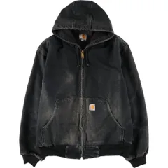 古着 カーハート Carhartt アクティブジャケット ダックフルジップパーカー USA製 メンズL相当/evb033511