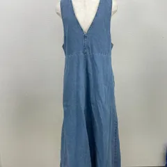 GU デニムオールインワン Mサイズ コットン100% サロペット ワイドパンツ　M　20260130_0013