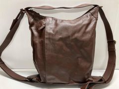 m0851 レザー 2WAY ショルダーバッグ トートバッグ 本革 グレージュ