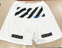 OFF-WHITE メッシュハーフパンツ off-white オフホワイト メッシュパンツ ハーフパンツ - メルカリ