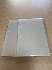 シール帳台紙　A7 リフィル　ハードタイプ　透明　10枚×2