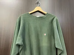 Champion REVERSE WEAVE/スウェット/90s／刺繍タグ／USA製／モスグリーン