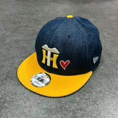 NEW ERA ニューエラ 9FIFTY  SNAPBACK NPB 阪神タイガース ベースボールキャップ スナップバック ハート ワッペン 刺繍 ONE SIZE