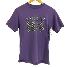 ステューシー Stussy 90s 紺タグ USA製 STUSSY NO4 モノグラム プリントカットソー メンズ  S