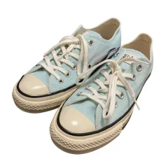 未使用 CONVERSE コンバース ALLSTAR OX オールスター カラーデニム スニーカー サイズ24.5cm ライトブルー レディース 古着 中古 USED