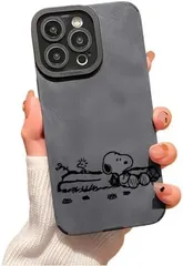 スヌーピー iPhone16 用 スマホケース フェイクレザー iPhone16 保護ケース iPhone16 用 スヌーピー ケース レンズ保護 携帯保護カバー 薄型 ソフト 軽量 落下防止 指紋防止
