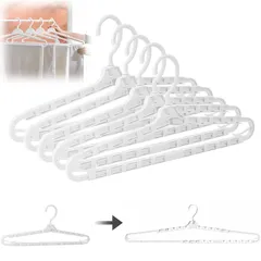 プレミアムバスタオルハンガー 5点セット 耐荷重 伸縮可能 42~66cm 360°スムーズ回転フック 防錆防カビ 省スペース設計 風通し 乾きやすい 折りたたみ 幅広浴室/ベランダ/厚手タオル/シーツ/浴衣/布団カバー対応 室内 屋外 (ホワイト)