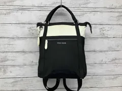 COLEHAAN／リュック／コンバーチブル／3way／ナイロン／ブラック×ホワイト