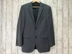 BURBERRY BLACK LABEL バーバリーブラックレーベル テーラードジャケット D1H26-409-06 グレー ストライプ柄 38R