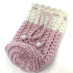 【ハンドメイド】ペットボトルホルダー　毛糸　編み物