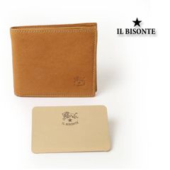 美しいヌメ革】 IL BISONTE 折財布 本革 バイソン刻印 ミニマル - メルカリ