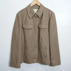 J.CREW ジェイクルー ジップアップ ジャケット ウール アウター シンプル ベージュ系 L B500のサムネイル