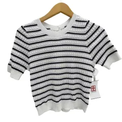 コヒナ COHINA マルチボーダーサマーニットトップス レディース FREE 