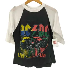 ユーズドフルギ USED古着 POPULAR フォト プリント ラグランスリーブ 七分丈 バンド Tシャツ メンズ import：M 