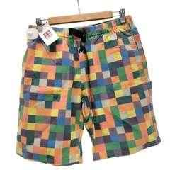 ワイルドシングス WILD THINGS ブロック 総柄 クライミング ショート パンツ ショーツ メンズ  L