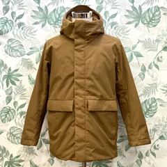 GR1578 ユニクロ ハイブリッドダウンパーカ M ブラウン ネイビー