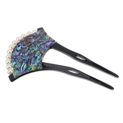 エレガント ヘッドドレス レディース 訪問着 留袖 二本足 バチ型簪 髪飾り 着物 パール 二本挿し簪 バチ型 かんざし Frcolor