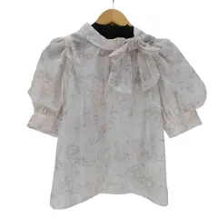 ウィルセレクション WILLSELECTION ジュイフラワーBIGリボンブラウス レディース JPN：M 